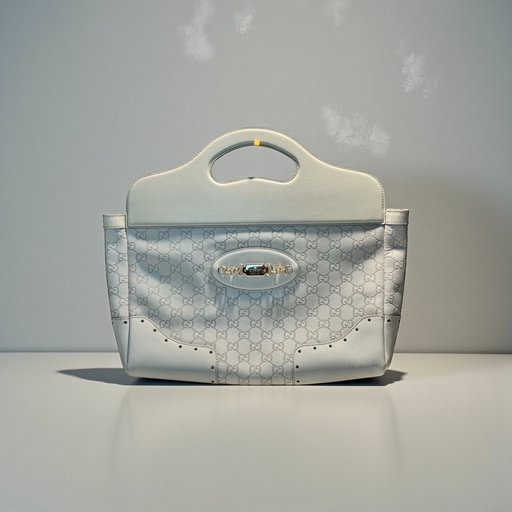 Gucci Cream Monogram Tote